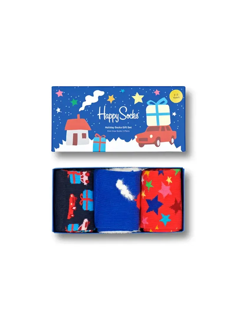 Happy Socks 3-PACK KIDS HOLIDAY SOCKS GIFT SET