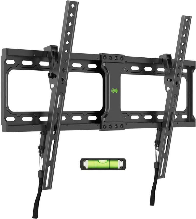 USX MOUNT UL Listed TV Wall Mount Tilting Brackets for Most 37"-90" Flat Curved Screen TVs with Max VESA 600x400mm, Weight Capacity 132lbs, Low Profile Space Saving for 16", 24" Stud - Image 1