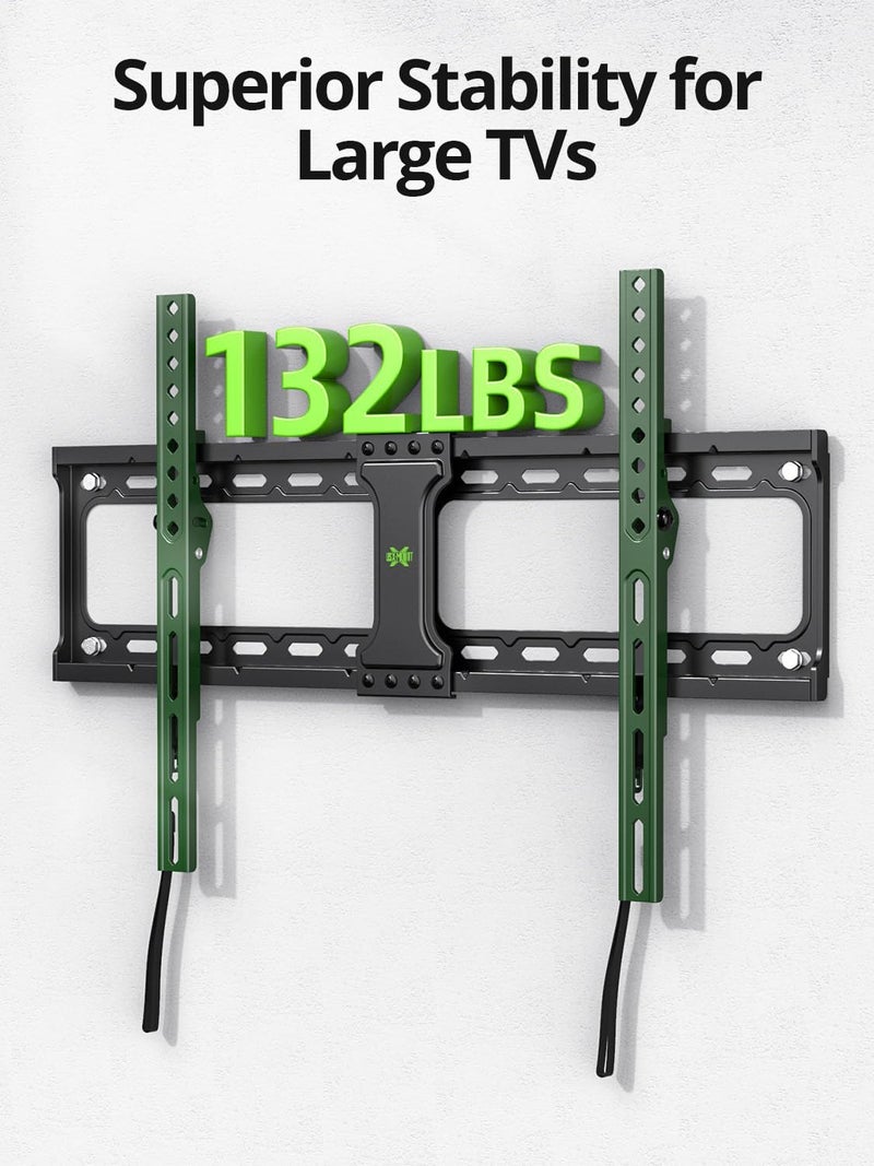 USX MOUNT UL Listed TV Wall Mount Tilting Brackets for Most 37"-90" Flat Curved Screen TVs with Max VESA 600x400mm, Weight Capacity 132lbs, Low Profile Space Saving for 16", 24" Stud - Image 5