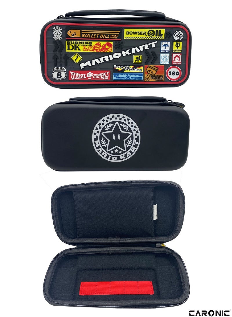 CARONIC Switch Carrying Case Compatible With Nintendo Switch And Oled High Capacity Travel Console And Accessories - Image 2