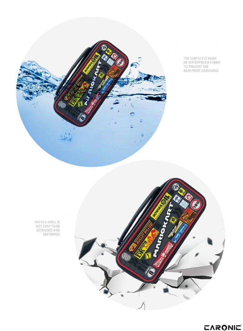 CARONIC Switch Carrying Case Compatible With Nintendo Switch And Oled High Capacity Travel Console And Accessories - Image 5