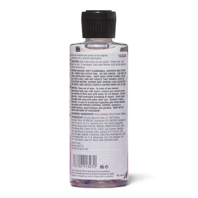 Beauty Secrets Nail Polish Thinner, 4 Fl Oz (Pack of 1), Thins Nail Polish for Even Flow - Image 3