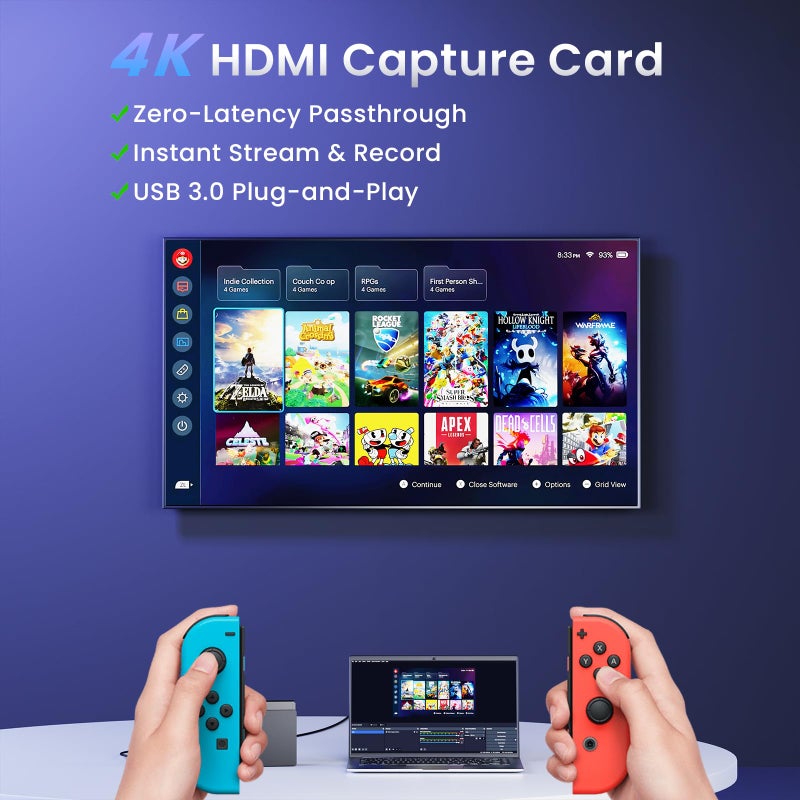 Papeaso HDMI Capture Card, 1080P 60FPS USB 3.0 Video Capture Device for Streaming, Compatible with Switch, PS5, PS4, Xbox, Camera, PC - Image 5