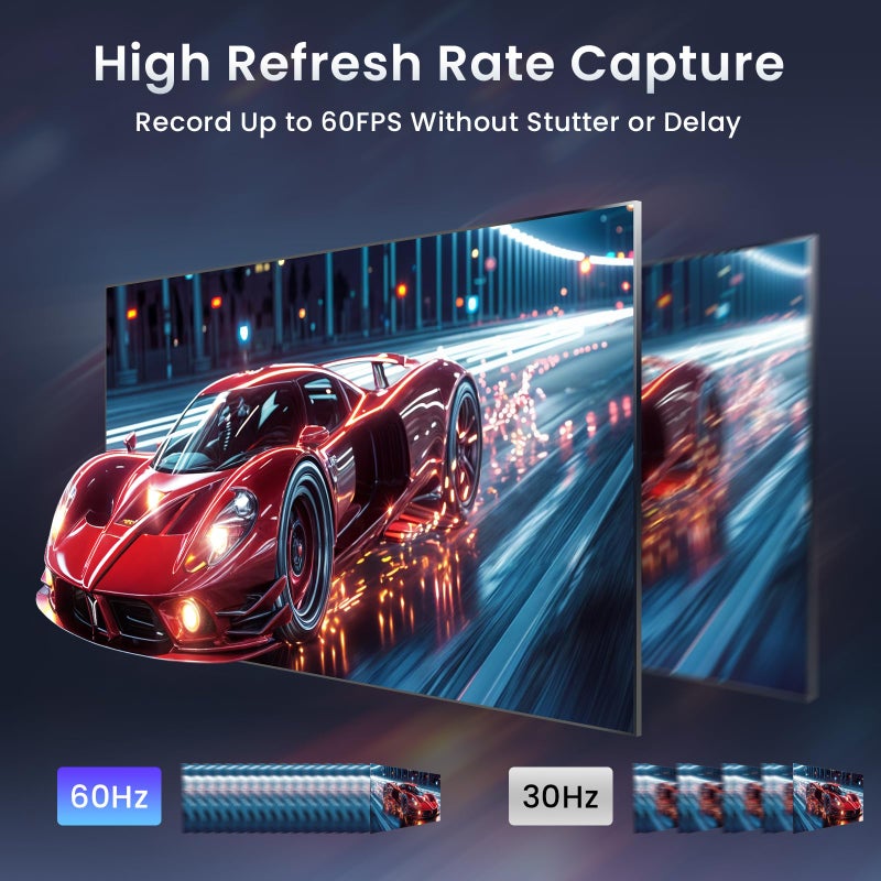 Papeaso HDMI Capture Card, 1080P 60FPS USB 3.0 Video Capture Device for Streaming, Compatible with Switch, PS5, PS4, Xbox, Camera, PC - Image 3