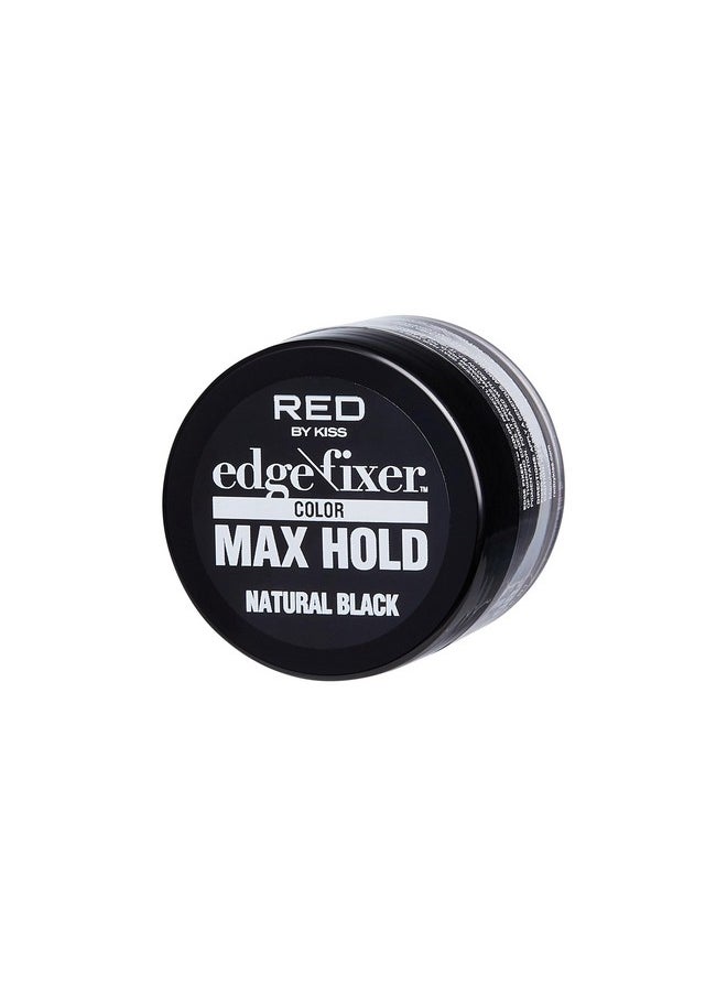 ريد باي كيس مثبت لون KISS Edge Fixer Color لمدة 24 ساعة وتغطية كاملة للشعر الرمادي 100%، 30 مل (1.01 أونصة سائلة أمريكية)، أسود طبيعي، مثالي للحواف المفقودة  - Image 2