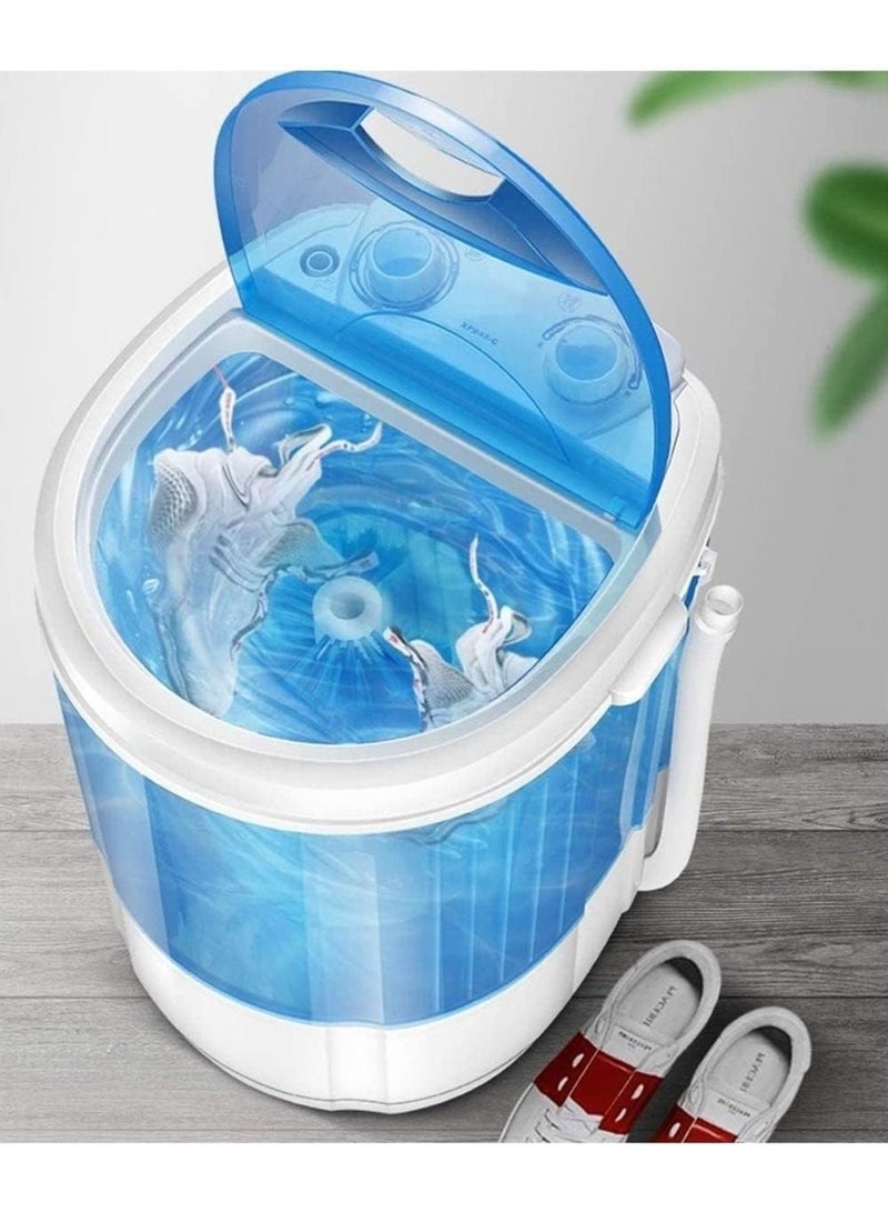 Denx Mini Portable 2-in-1 Washing Machine 4.8KG Capacity, Compact Twin Tub Washer and Spinner for Clothes, Baby Garments, Shoes - Image 5