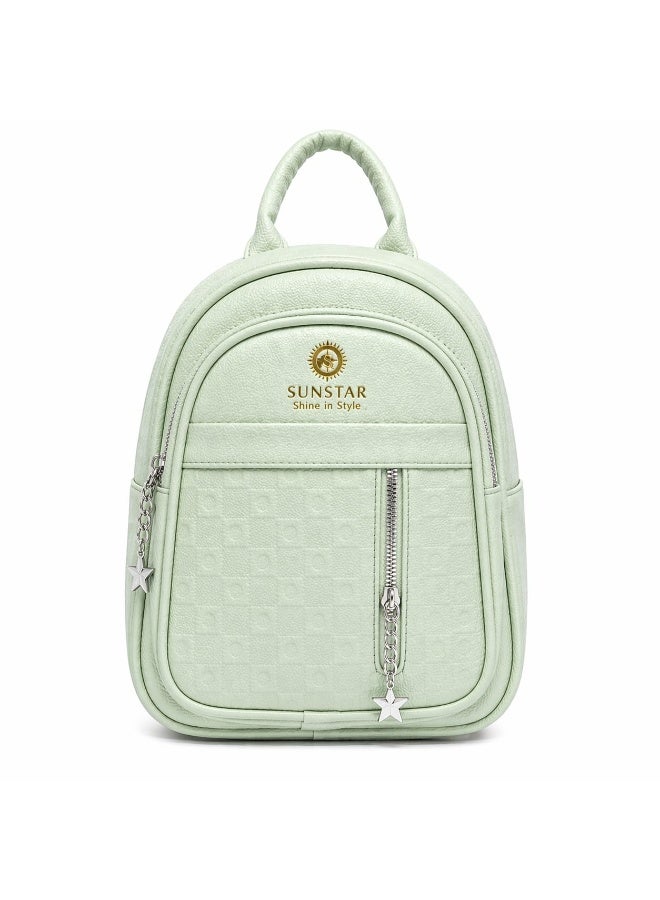 SUNSTAR Mini Backpack for Women – Stylish Compact Fashion Bag with Front Zipper