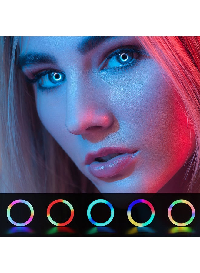 إسكدنيا انفجارات عبر الحدود للهاتف المحمول صورة شخصية الجمال ملء ضوء led سطح المكتب ثلاثي القوائم rgb حلقة إضاءة ضوء-اللون: 10 بوصة ثلاثة ألوان ملء ضوء سطح المكتب البلاستيك ثلاثي القوائم مجموعة حية - Image 3