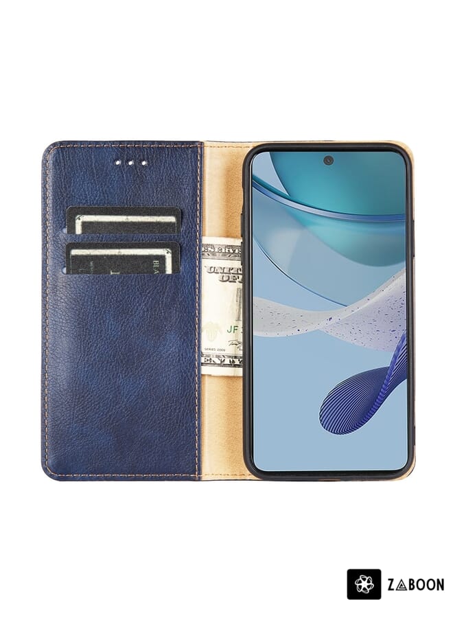 Zaboon Protective Case For Honor 90 5G Gloss Oil Solid Color Magnetic Leather - Image 3