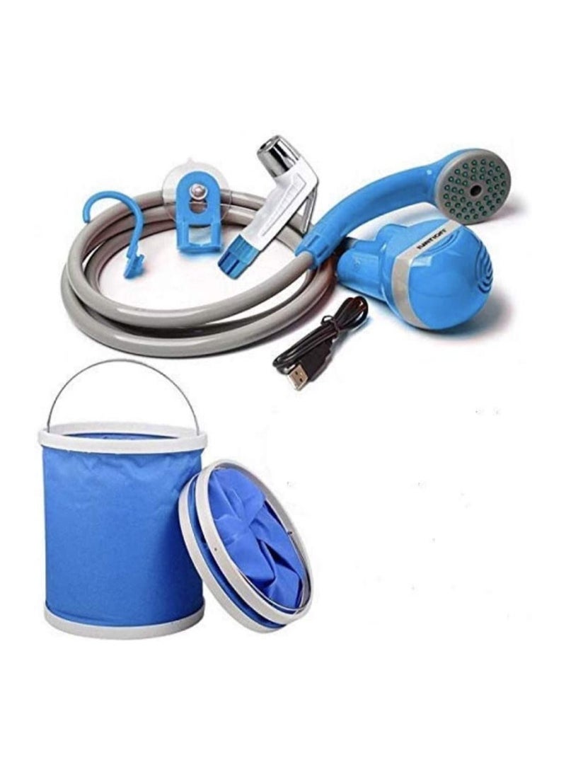 DubaiGallery Rechargeable Muslim Bidet Sprayer with Free Bucket - Image 1