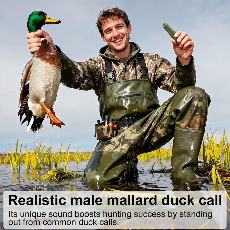Kylazer Duck Calls - for Mallards.an Essential Accessory for Duck Huntingï¼ŒSuitable for Late-Season Huntingï¼Œhigh-Impact Plastic,Easy to Carry and use-Green - Image 5