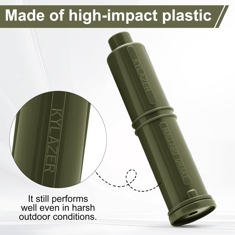 Kylazer Duck Calls - for Mallards.an Essential Accessory for Duck Huntingï¼ŒSuitable for Late-Season Huntingï¼Œhigh-Impact Plastic,Easy to Carry and use-Green - Image 3