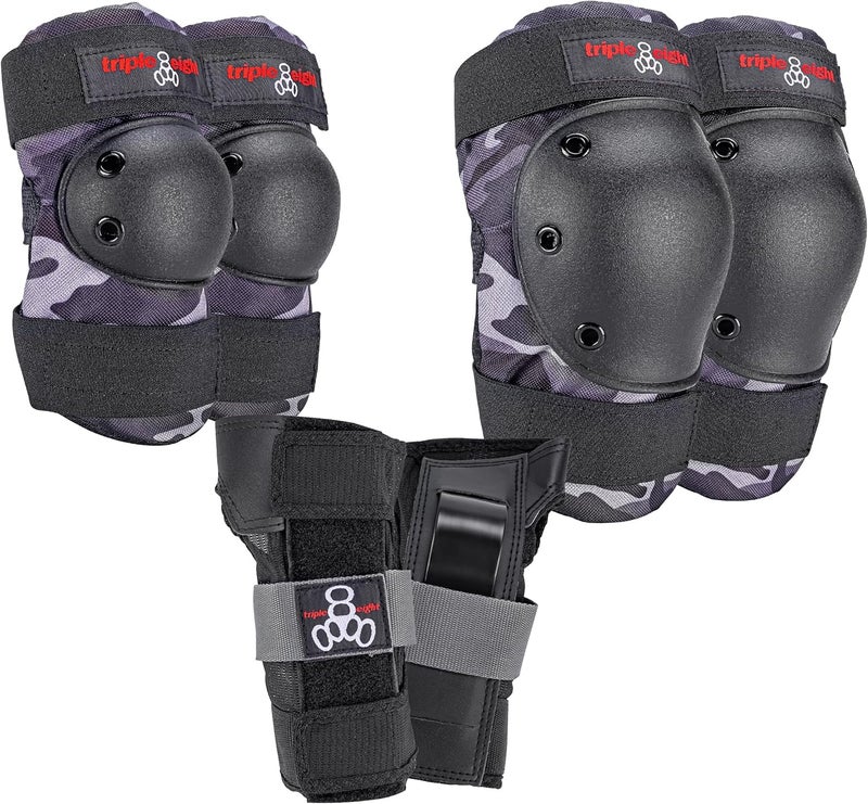 Triple Eight Saver Series Protective Pad Set - Knee, Elbow, and Wrist Guards - Image 1