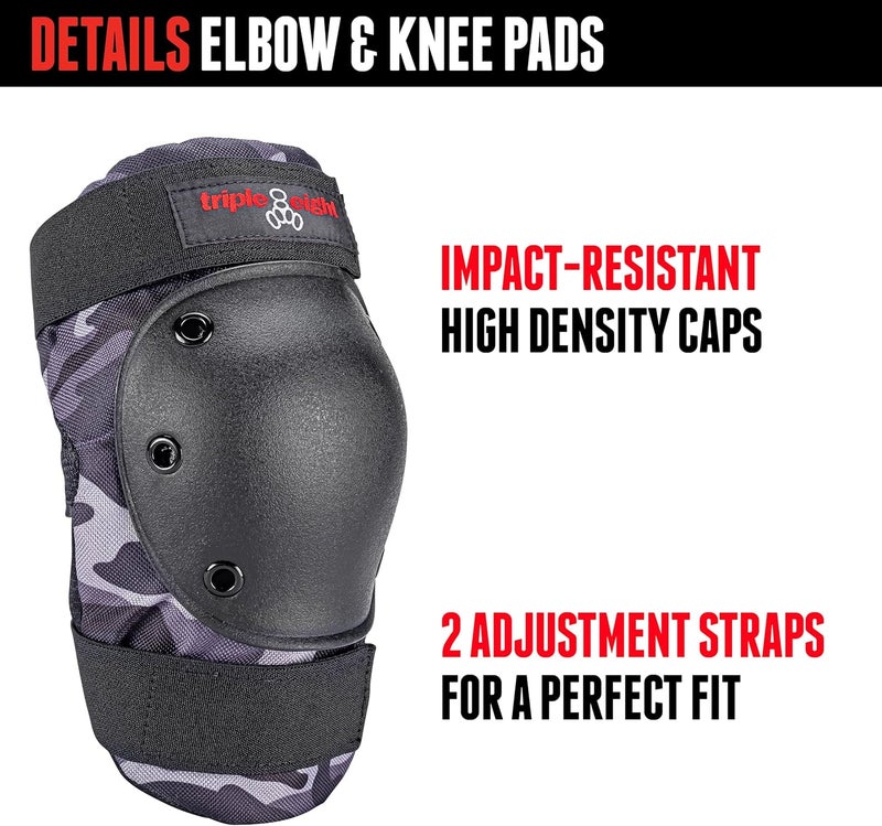 Triple Eight Saver Series Protective Pad Set - Knee, Elbow, and Wrist Guards - Image 3