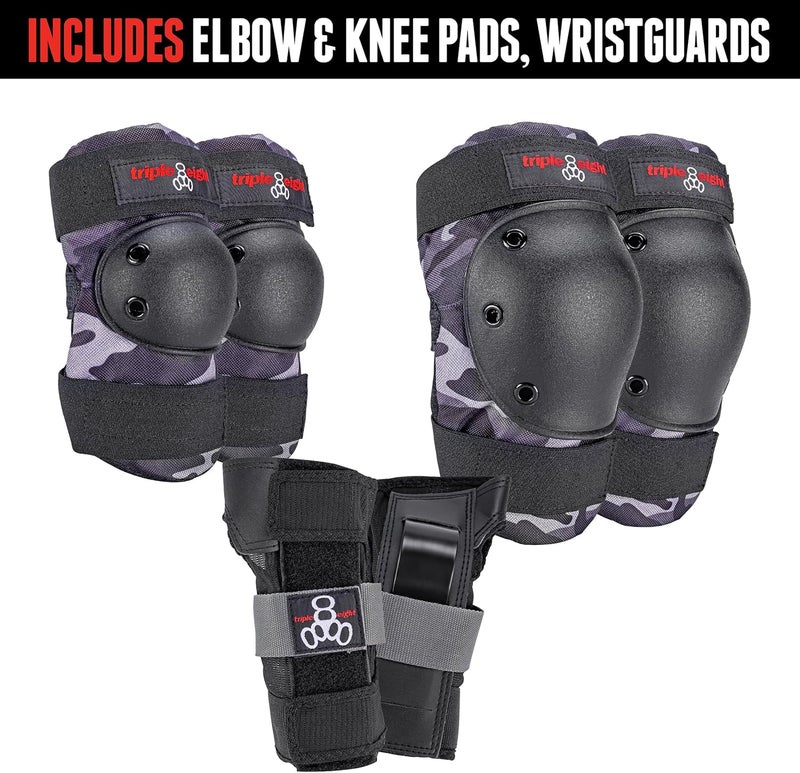 Triple Eight Saver Series Protective Pad Set - Knee, Elbow, and Wrist Guards - Image 2