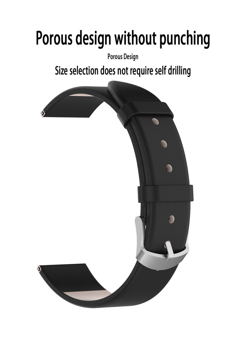 X-level Leather Band Compatible with Huawei Watch GT4 41mm Replacement Straps, 18mm Premium Leather Replacement Strap Wristband Genuine Leather With Soft Adjustable Replacement Wristband For Women And Men  - Image 4