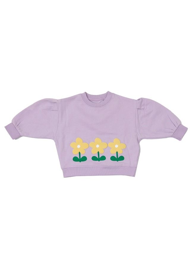 AIKO AIKO - 2 Pc Kids Sweat Top & Wide Leg Pant Set 7-8Years  - Image 2
