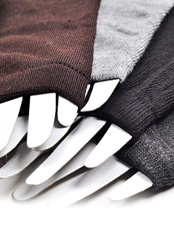 VANTOBEST 1Pair Black Elastic Fingerless Long Gloves Winter Warm Knit Thumbhole Arm Warmer Thumb Hole Gloves Mittens for Women and Men - Image 4