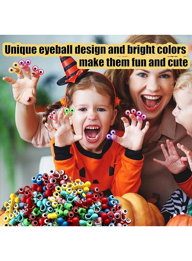 30 قطعة العين إصبع الدمية خواتم عين جوجل مقلة العين الهدايا الهدايا الاطفال ، مقلة العين الإصبع المتأرجحة الدمية العين الخواتم للأطفال ، هدايا الحفلات للأولاد والبنات ، ألوان متعددة - Image 5