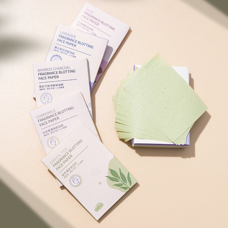 New 100 Fragrance Oil Absorbing Paper Face Oil Control Women'S Summer Refreshing Face Oil Degreating Men'S Oil Absorbing Paper Student - Image 3