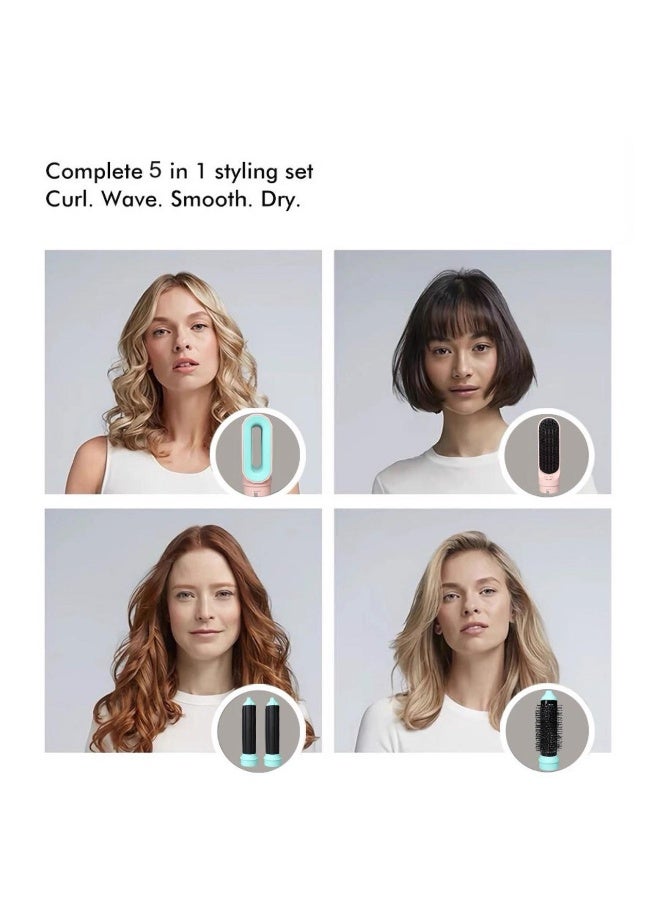 Mac Styler ماك ستايلر 6 في 1 لتصفيف الشعر – 1200 واط، ملحقات متعددة للتصفيف، فرشاة بيضاوية، أسطوانات تجعيد، مشط وفرشاة لتكثيف الشعر – المرجع-1519 - Image 5