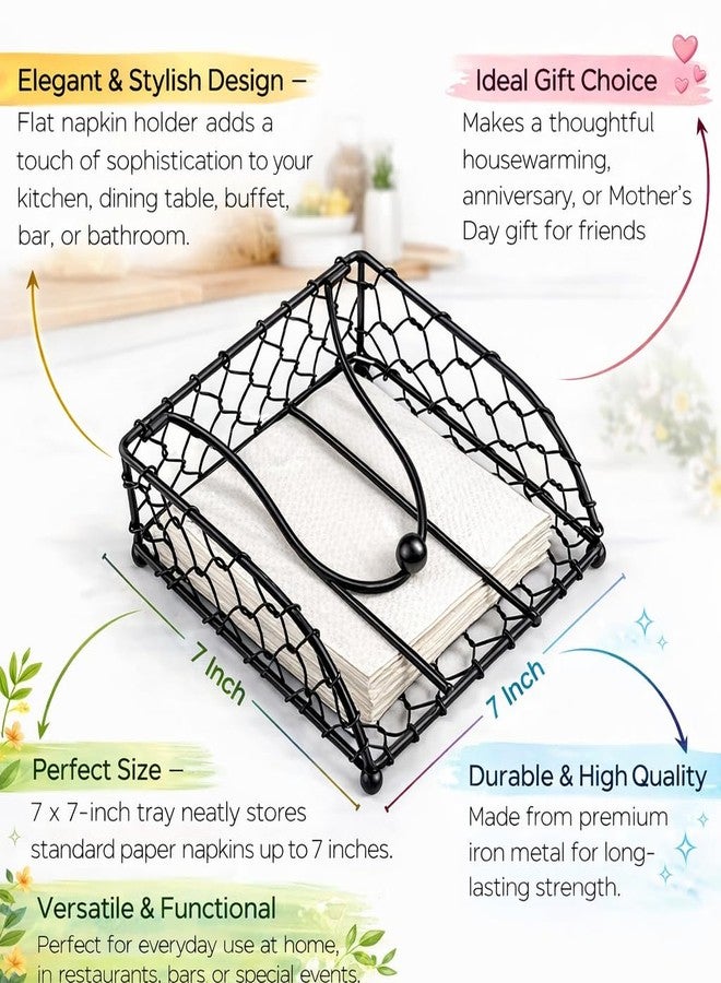 Frescorr - Napkin Holder for Table, Fits 5-7" Napkins - Windproof Dispenser for Kitchen, Coffee Bar, Cocktail Bar - Image 2