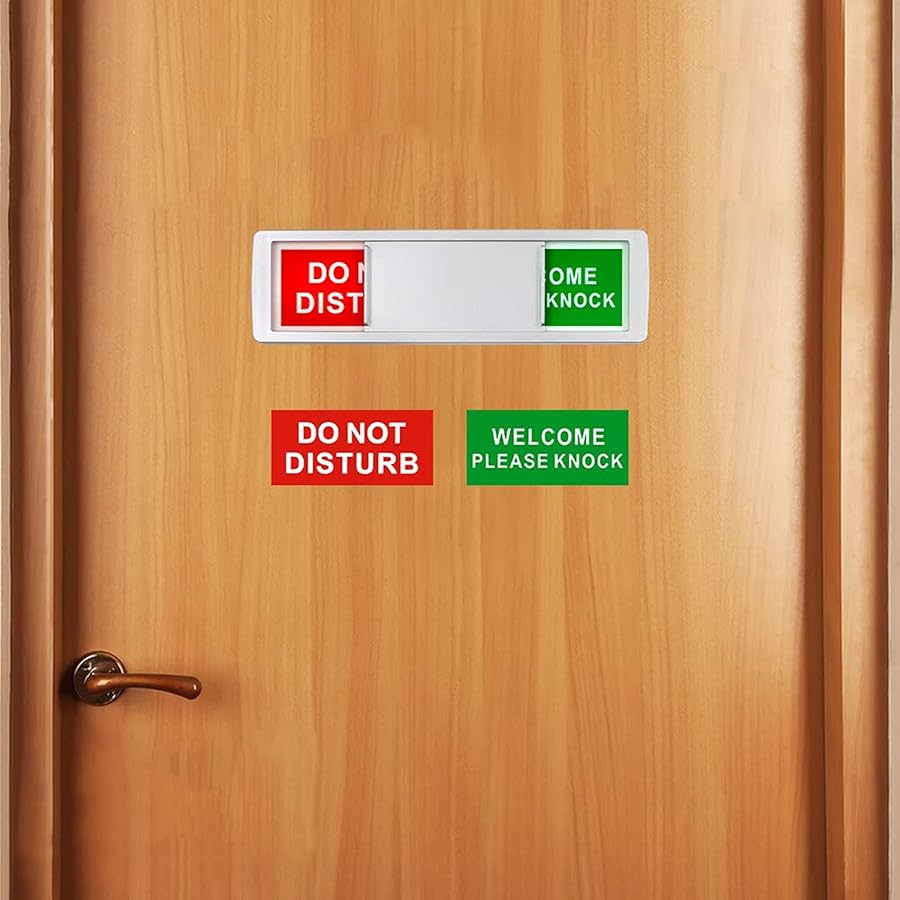 Unique Do Not Sign Chihutown 7 x 2 Inch Do Not Disturb Sign, Slider Door Indicator Sign ...