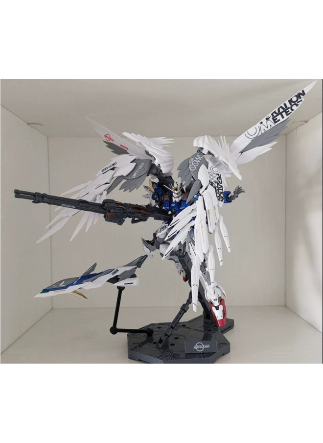 Generic - Gundam Assembled Model MG Attacks Free MB Red Heretic Phoenix Perfect Unicorn Mech Handmade Toy-Color:MG-hirm Flying Wings + Big Wings + Weapons + Collection And Delivery Tools-Specifications:11 Piece Set Of Tools To Send LED Lights - Image 1