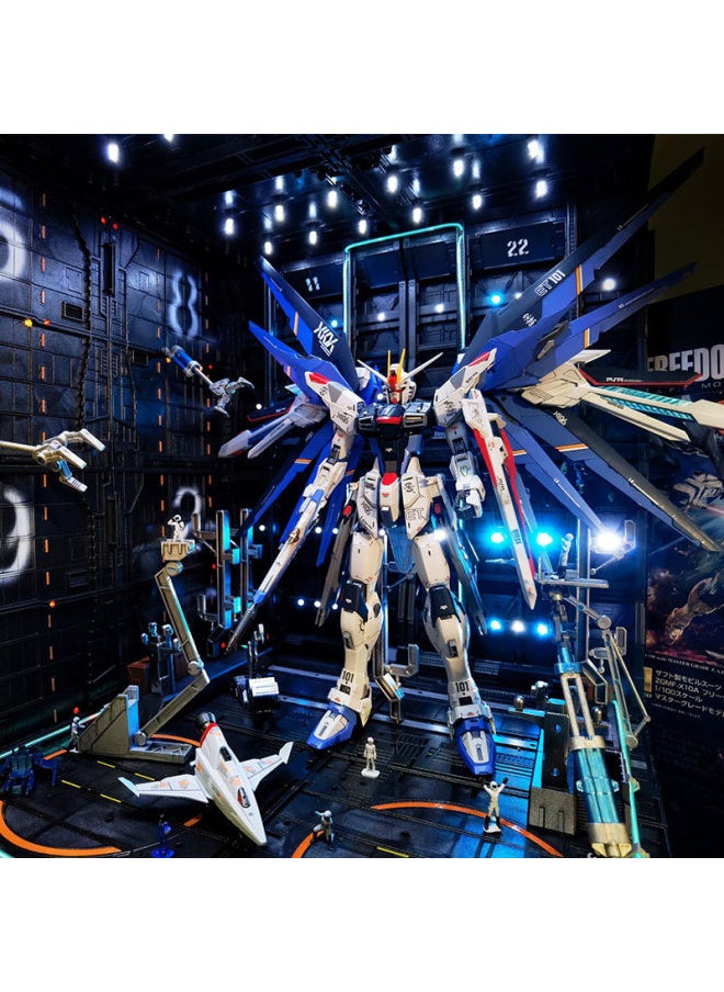 Generic - Gundam Assembled Model MG Attacks Free MB Red Heretic Phoenix Perfect Unicorn Mech Handmade Toy-Color:MG-hirm Flying Wings + Big Wings + Weapons + Collection And Delivery Tools-Specifications:11 Piece Set Of Tools To Send LED Lights - Image 1