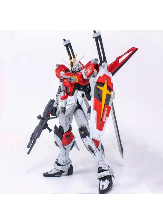 Generic - Gundam Assembled Model MG Attacks Free MB Red Heretic Phoenix Perfect Unicorn Mech Handmade Toy-Color:MG-hirm Flying Wings + Big Wings + Weapons + Collection And Delivery Tools-Specifications:11 Piece Set Of Tools To Send LED Lights - Image 1