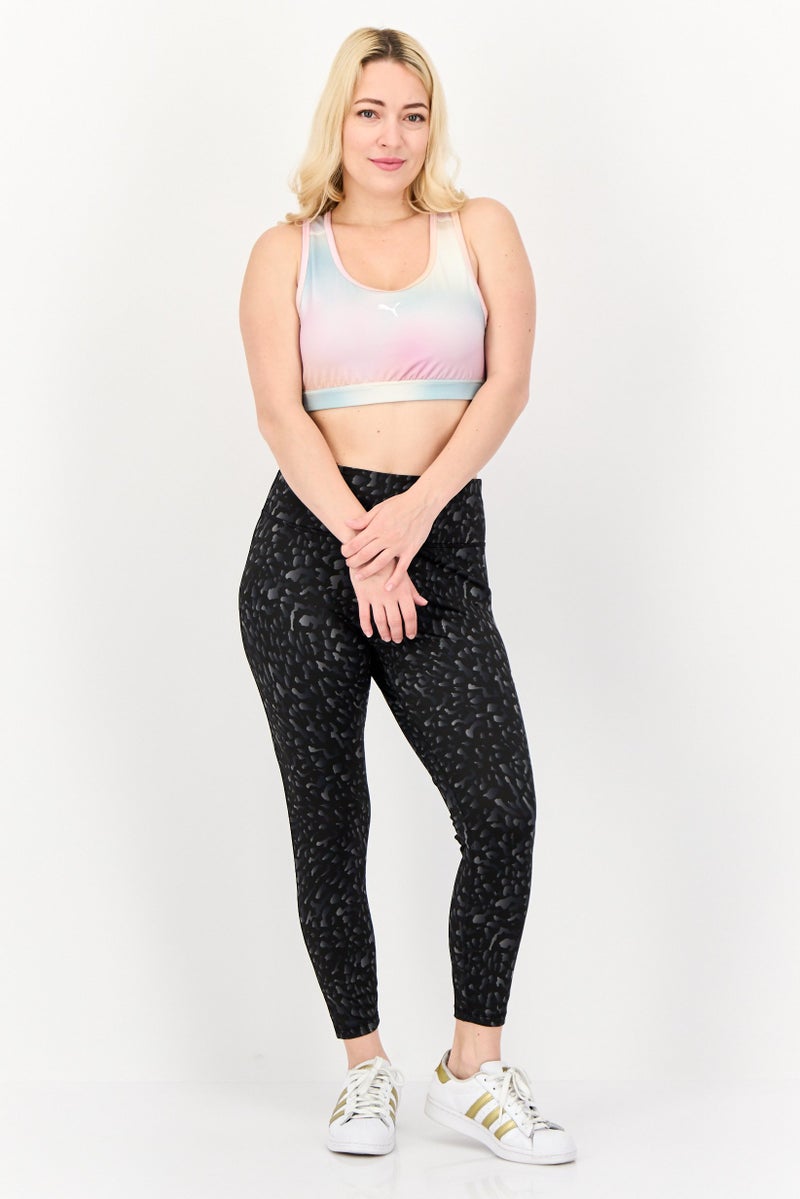 PUMA Women Brand Logo Padded Sports Bra, Multicolor - Image 3