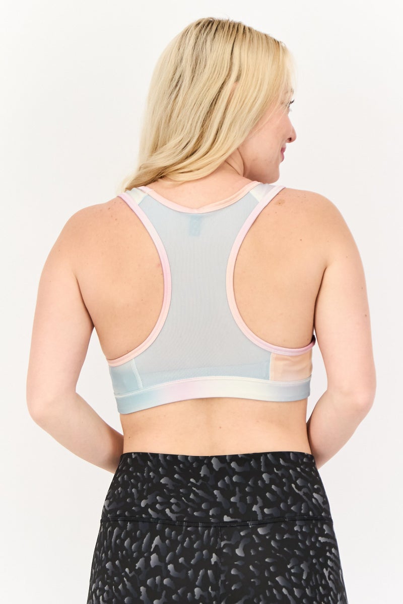 PUMA Women Brand Logo Padded Sports Bra, Multicolor - Image 2