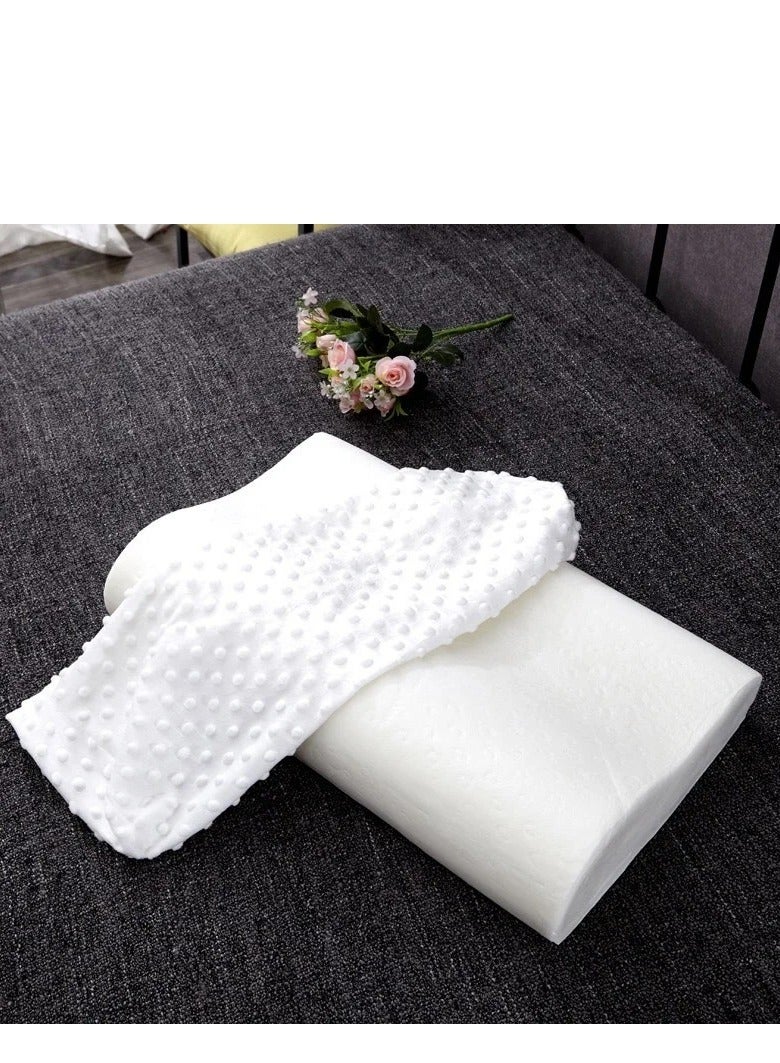 General Comfortable Pillow White Cervical Orthopedic Memory Foam Ergonomic Contour Pillow 60×40×12cm  - Image 5
