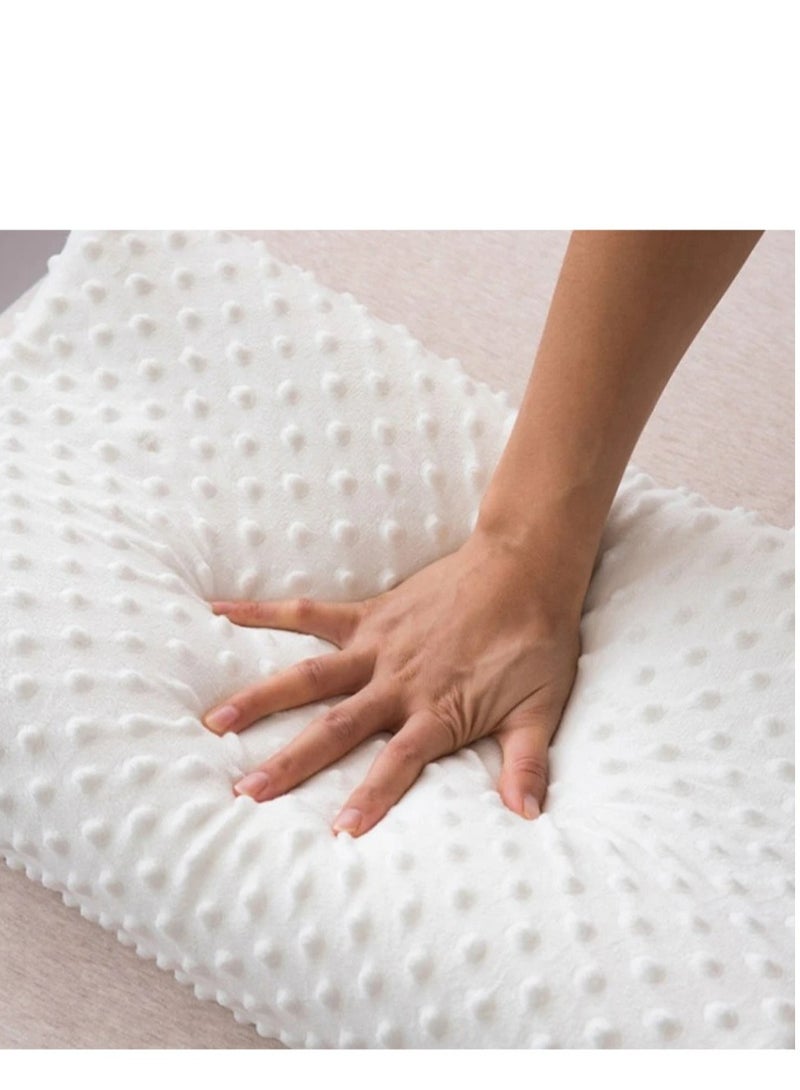 General Comfortable Pillow White Cervical Orthopedic Memory Foam Ergonomic Contour Pillow 60×40×12cm  - Image 4