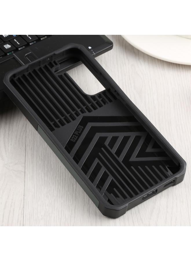 S-TOP Case For Samsung Galaxy S22+ 5G Sliding Camera Cover Design PC + TPU Shockproof Phone Case with Ring Holder & Card Slot - Image 3