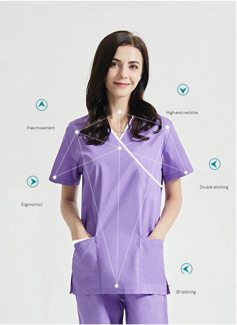 Gasin - Medical Scrub Suit Cotton Protective Clothing - Image 1