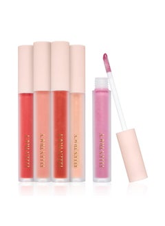 ELLEN TRACY ELLEN TRACY 5Piece Tinted Lip Gloss Set  LongLasting Color 010 fl oz Each Pink Bow Collection 