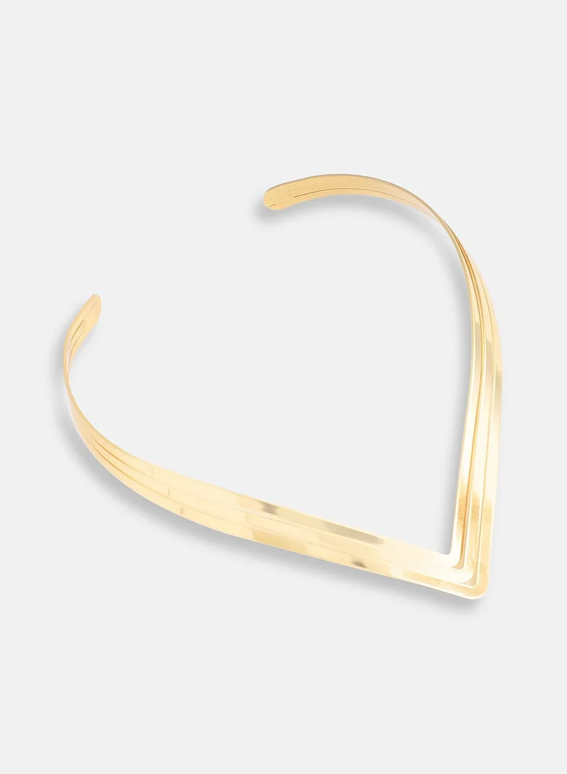 سوهي قلادة مصممة للحفلات مطلية بالذهب