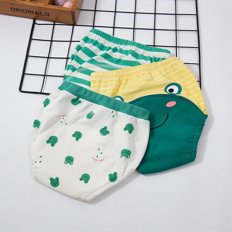 Summer Children'S Toilet Study Pants Baby Training Pants Baby Washable Diaper Pants Cotton Gauze Diaper Pants Explosions - Image 1