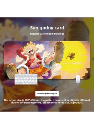 One Piece Animation Second Dimension Super Large Mouse Pad Thickened Table Pad Side Office Game Learning Internet Cafe E-Sports Self-Selling-Color:400*900*3mm Overlock-Pattern:Nika, The Sun God - pzsku/Z49DB81146B07595A6BDDZ/45/1746191942/04c79af6-2ac6-4cfa-b44e-291302f4645c