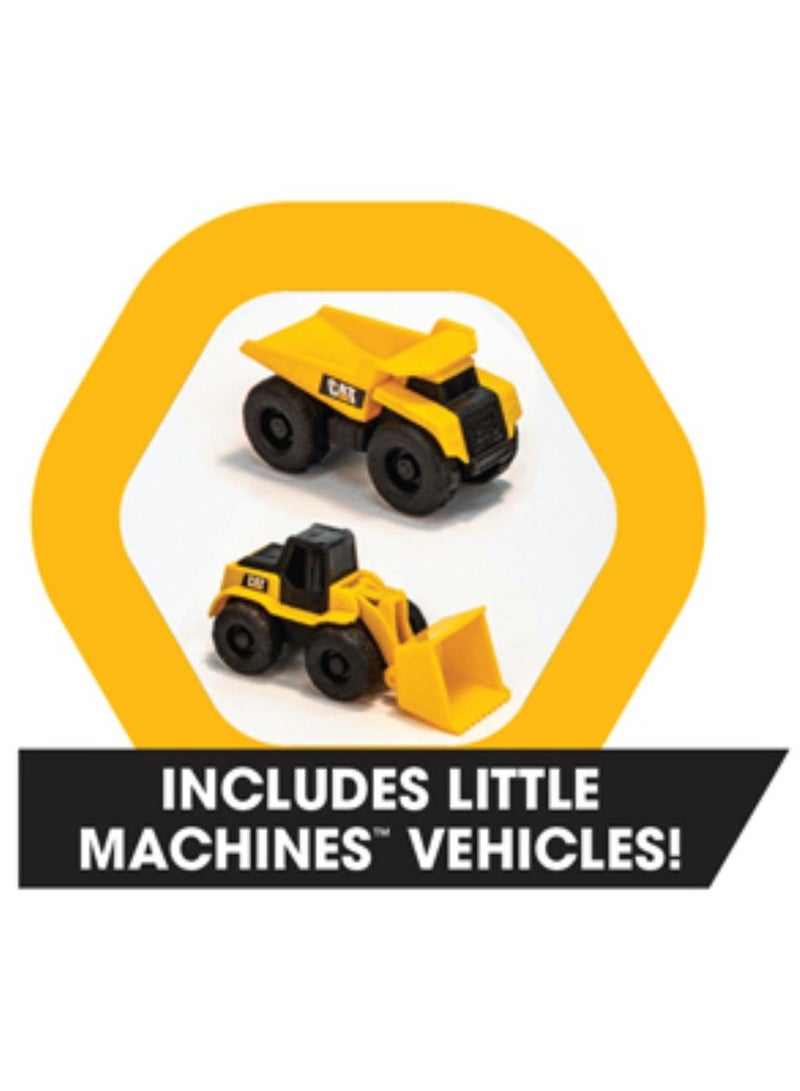 CATERPILLAR CAT Little Machine Power Tracks Train Set with 2 Mini Construction Vehicle , Battery Operated | Motorized Train Engine with Realistic Lights & Sounds | Gift for Kids - Image 5