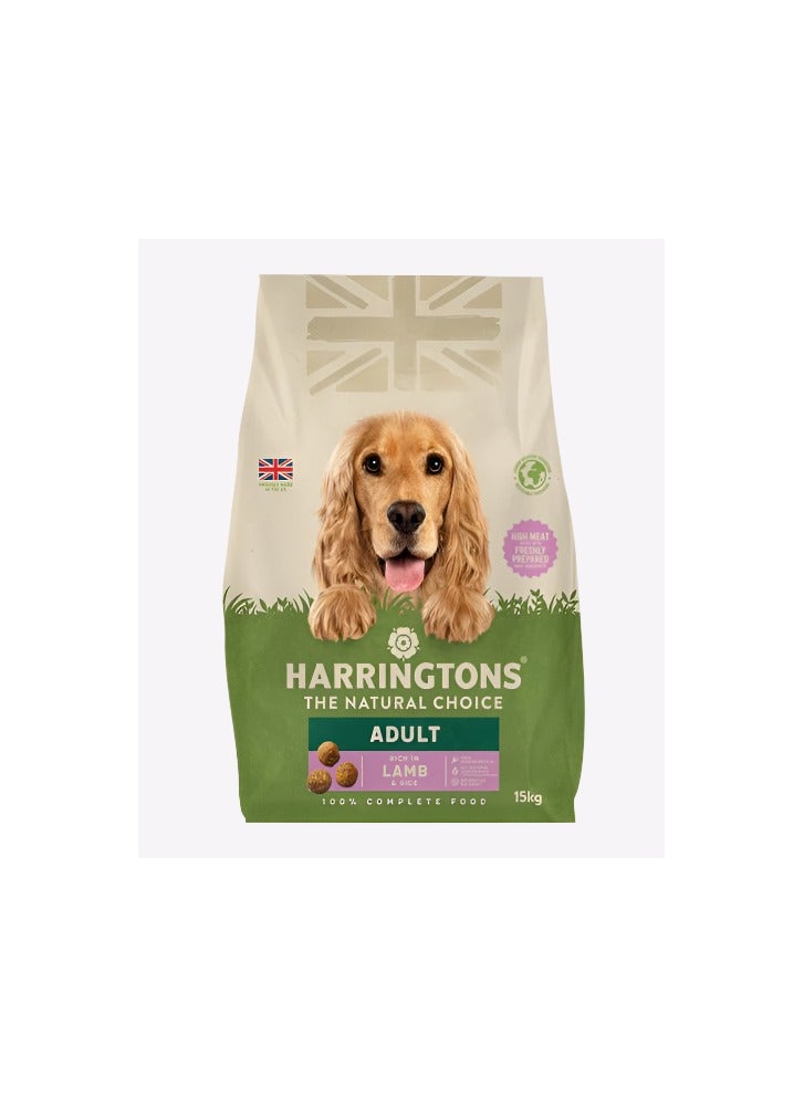 Harringtons Complete Lamb & Rice Adult Dry Dog Food 15KG