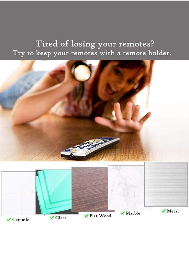 Hihonor 6 Pairs Remote Control Holder Wall Sticky Hook for TV, Air Conditioner, Self Adhesive Strong Hanger Holder, Wall Mounted Storage Hooks suit for Keys, Sockets, Kitchen Supplies, White  - Image 5
