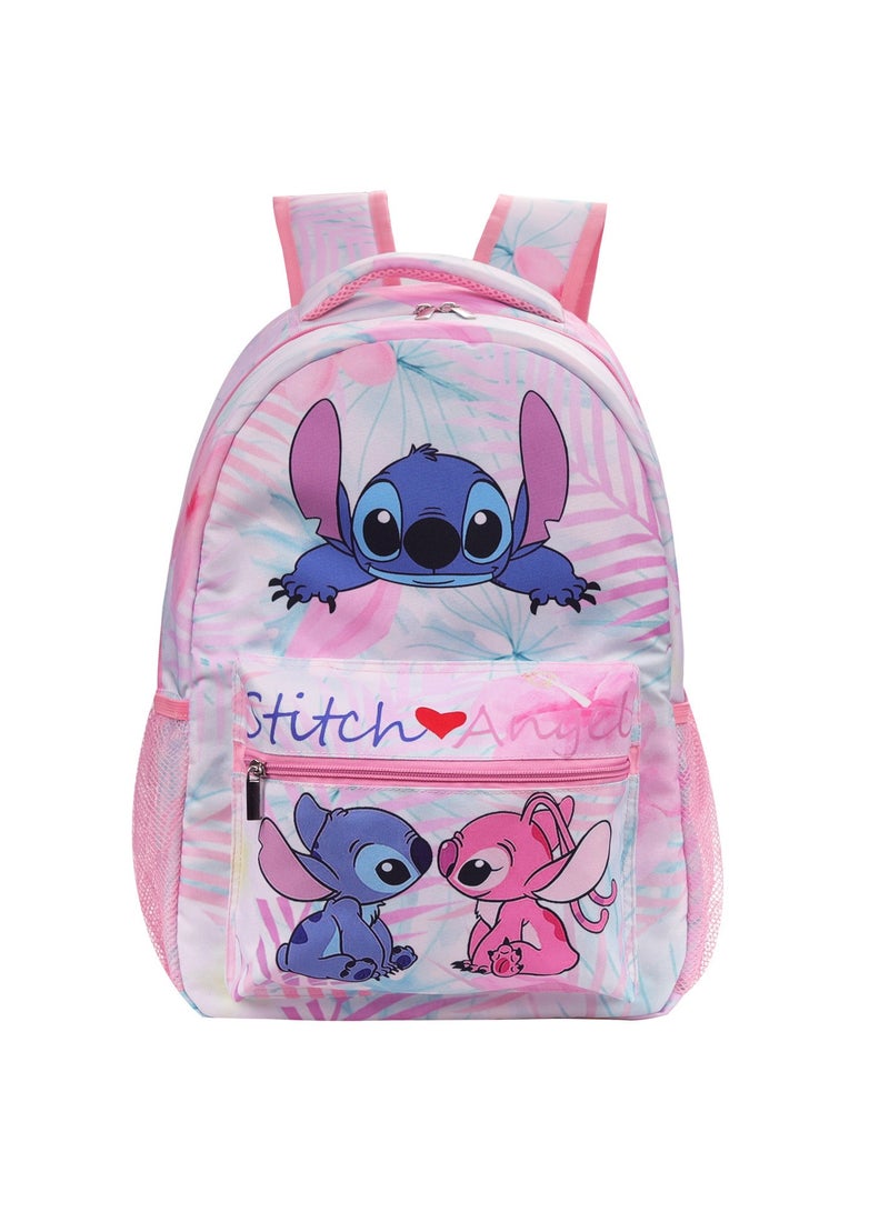 Stitch Cartoon Backpack Primary and Secondary School Students Backpack Children Backpack 30*40*17CM+Lunch Bag 21*26*11CM+Pen Bag - Image 5