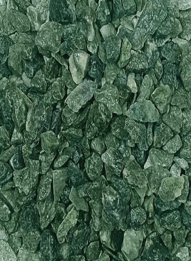 Samariya Decorative Natural Stones Marble Green Chips Small Size for Aquarium Decor Indoor & Outdoor Decoration Pebble Stone Home Decor, Table, Garden Decor Etc (3 Kg) - Image 1