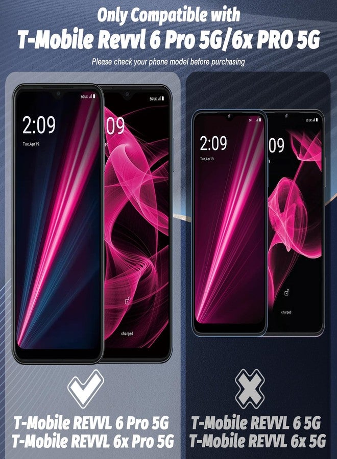 Orzero (4 Pack) Tempered Glass Screen Protector Compatible for T-Mobile REVVL 6x Pro 5G / REVVL 6 Pro 5G 6.82 inch, Protector De Pantalla 2.5D Arc Edges 9H HD Bubble-Free - Image 2