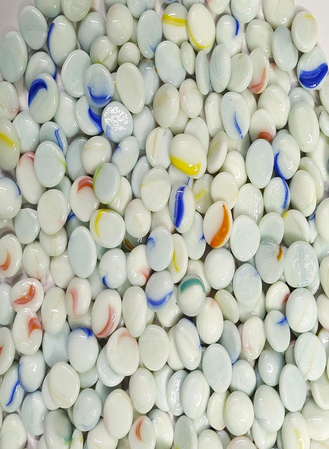 DS1 Glass Pebbles Decorative Glass Stones for Aquariums, Fish Tank, Fireplace, Vase Filler, Plants Pot, Garden, Lawn, Table Decor for Indoor and Outdoor Home Décor (Mix Wave, 1.0 Kg) - Image 2