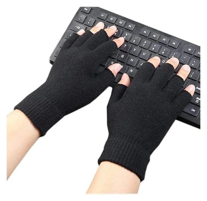 Half-finger gloves | Hand Screen Friendly and Technologically Advanced Clothing | Gloves for letters in cold weather | Screen Gloves | Technology-ready gloves for the winter. - Image 1