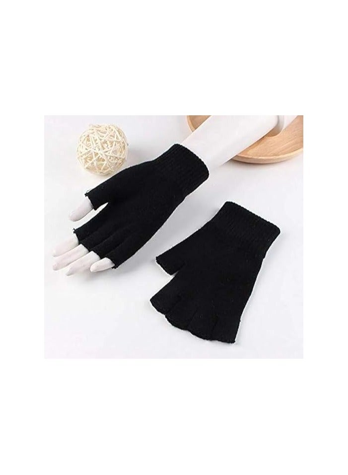 Half-finger gloves | Hand Screen Friendly and Technologically Advanced Clothing | Gloves for letters in cold weather | Screen Gloves | Technology-ready gloves for the winter. - Image 2