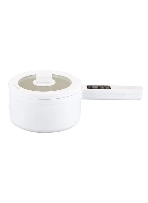 Electric Hot Pot, Non-Stick Electric Cooking Pot, with Intelligent Temperature Control, White